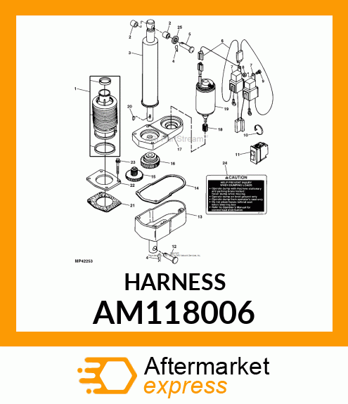 HARNESS, LIFT RELAYS WIRING AM118006