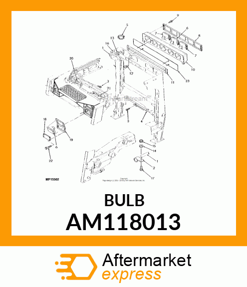 BULB, HALOGEN GE 894 (37.5 WATT) AM118013