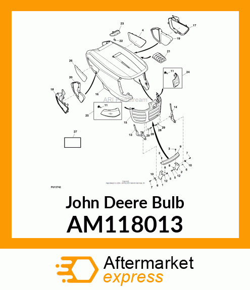 BULB, HALOGEN GE 894 (37.5 WATT) AM118013