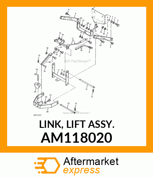 LINK, LIFT ASSY. AM118020