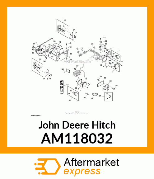 HITCH, HITCH, WELDED FRONT TOW AM118032