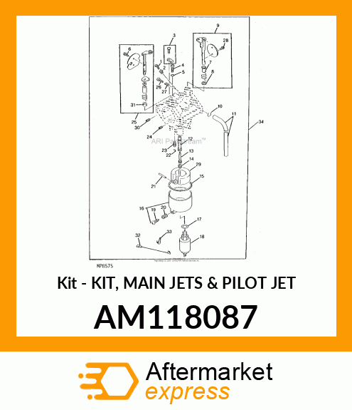 Kit - KIT, MAIN JETS & PILOT JET AM118087