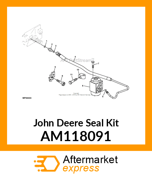 SEAL KIT, KIT, STEERING VALVE SEAL AM118091