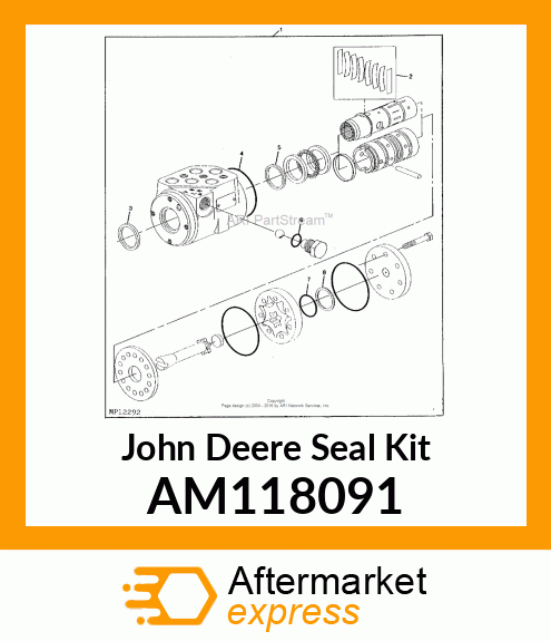 SEAL KIT, KIT, STEERING VALVE SEAL AM118091