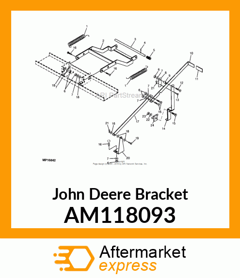 BRACKET, MOUNT MECH. ASSY PAINTED AM118093