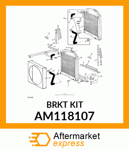 Adapter Kit - KIT, RADIATOR BRACKET AM118107