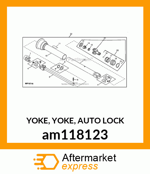 YOKE, YOKE, AUTO LOCK am118123