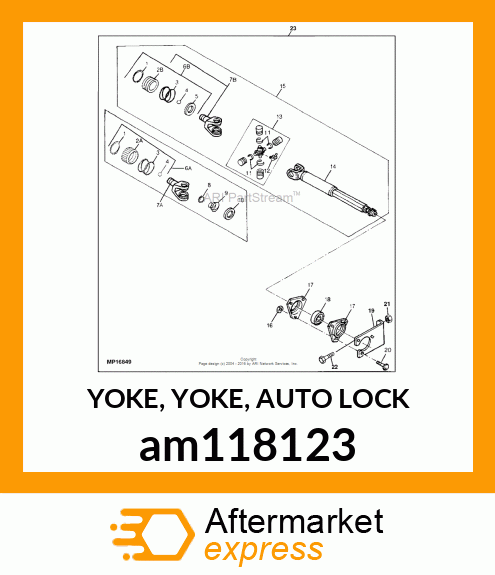 YOKE, YOKE, AUTO LOCK am118123