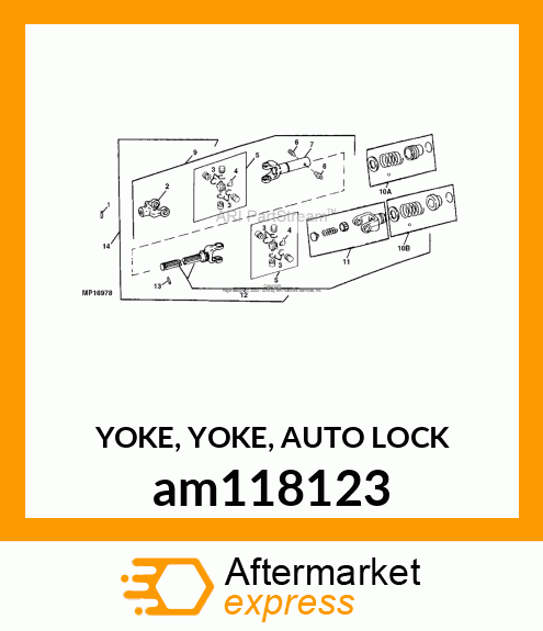 YOKE, YOKE, AUTO LOCK am118123