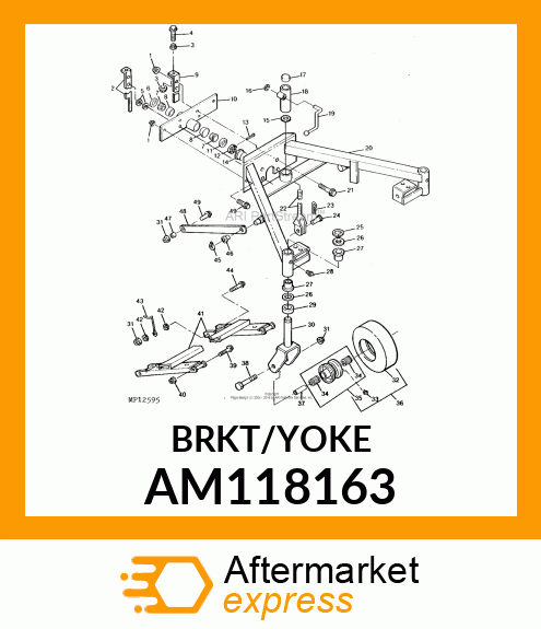 Arm - ARM, WELDED CASTER AM118163