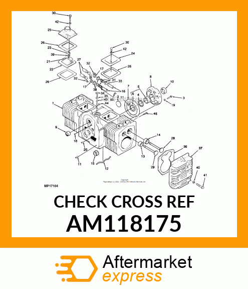 Short Block Assembly - SHORT BLOCK ONAN 20HP AM118175