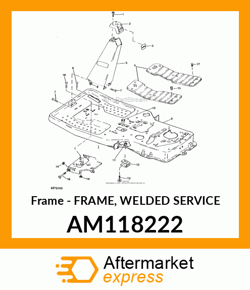 Frame - FRAME, WELDED SERVICE AM118222