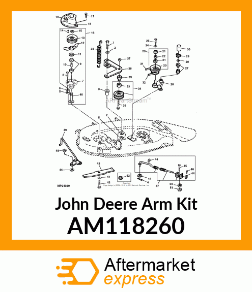 ARM KIT, JACKSHEAVE ASSEMBLY LX amp; AM118260