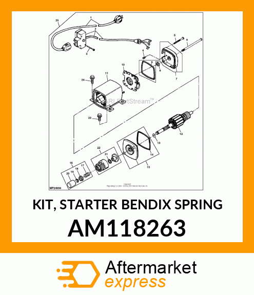 KIT, STARTER BENDIX SPRING AM118263