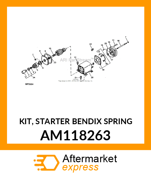 KIT, STARTER BENDIX SPRING AM118263