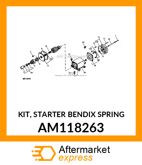 KIT, STARTER BENDIX SPRING AM118263