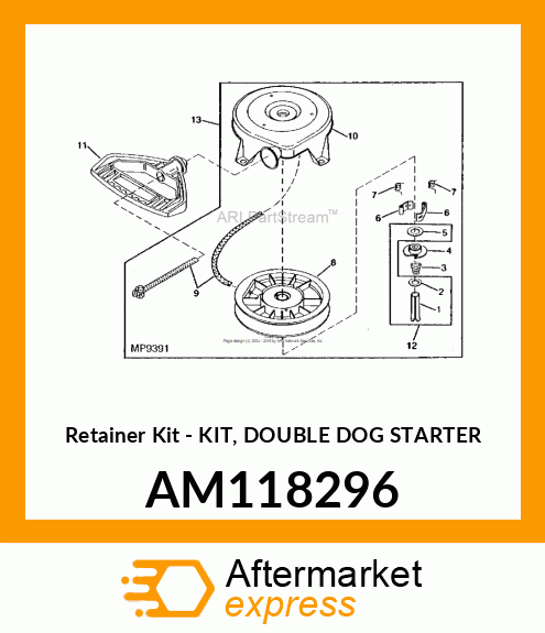 Retainer Kit - KIT, DOUBLE DOG STARTER AM118296