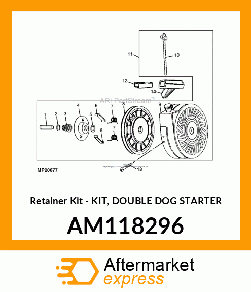 Retainer Kit - KIT, DOUBLE DOG STARTER AM118296