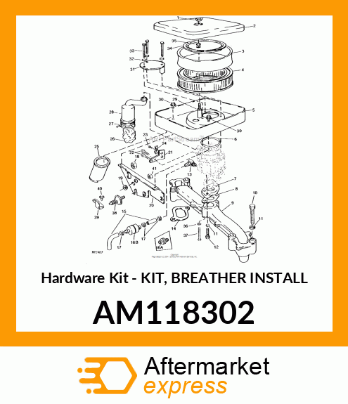 Hardware Kit - KIT, BREATHER INSTALL AM118302