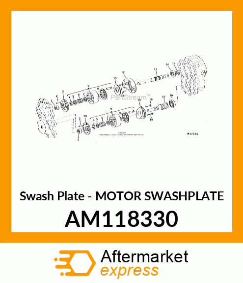 Swash Plate - MOTOR SWASHPLATE AM118330