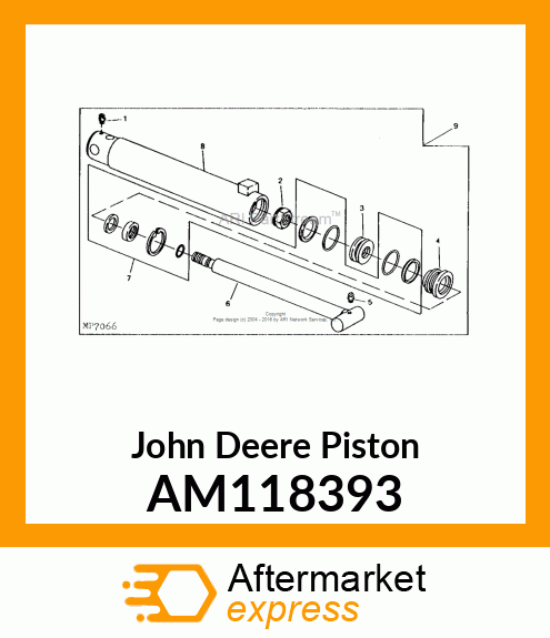 PISTON W/SEAL 1 AM118393