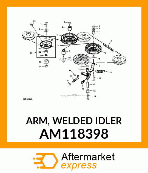 ARM, WELDED IDLER AM118398