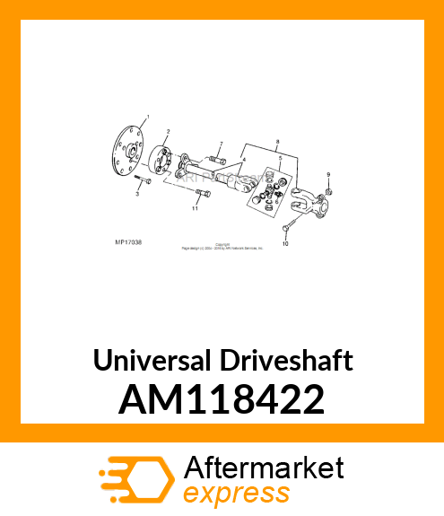 Universal Driveshaft AM118422
