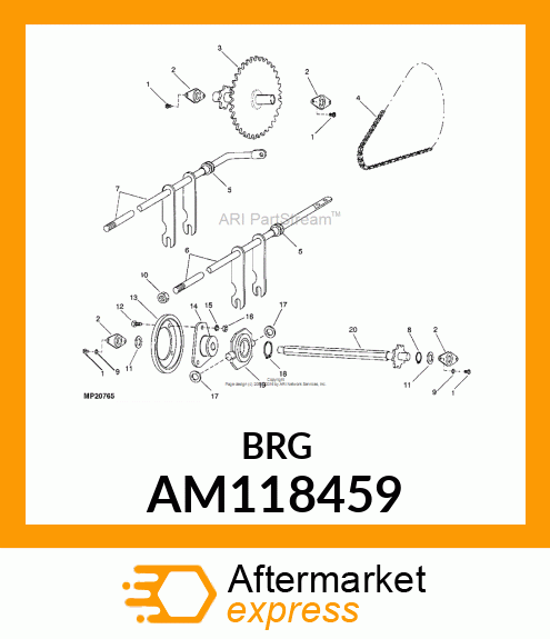 BEARING (W/RETAINER)(TRIANG AL5622) AM118459