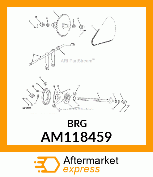 BEARING (W/RETAINER)(TRIANG AL5622) AM118459