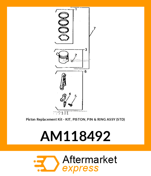 Piston Replacement Kit AM118492