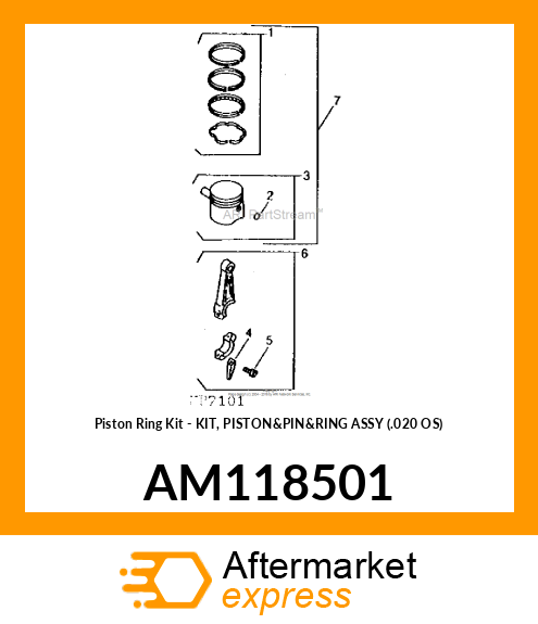 Kit Piston Ring AM118501