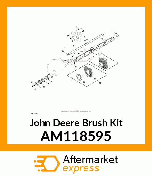 KIT, BRUSH REPLACEMENT AM118595