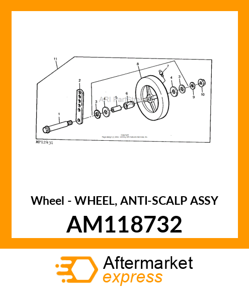 Wheel Anti Scalp Asm AM118732