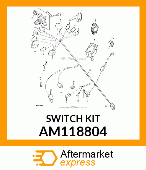 SWITCH KIT, PTO (PUSH/PULL) AM118804