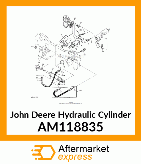 HYDRAULIC CYLINDER, 38X16 AM118835