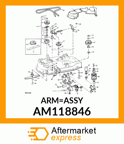 ARM, WELDED JACKSHEAVE AM118846