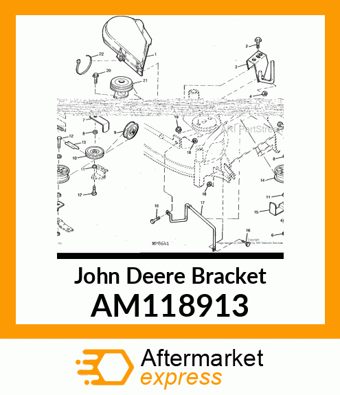 BRACKET, BRACKET, WELDED FRONT MOUN AM118913