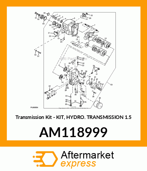 Transmission Kit - KIT, HYDRO. TRANSMISSION 1.5 AM118999