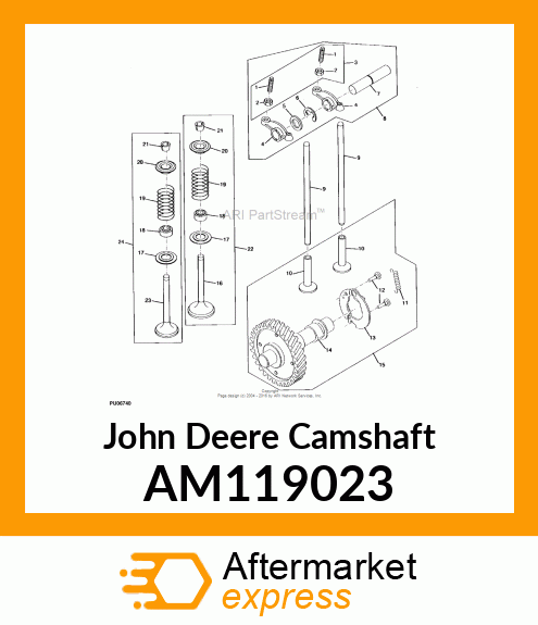 CAMSHAFT, CAMSHAFT, COMPLETE AM119023