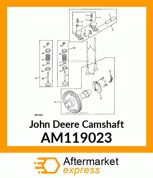 CAMSHAFT, CAMSHAFT, COMPLETE AM119023