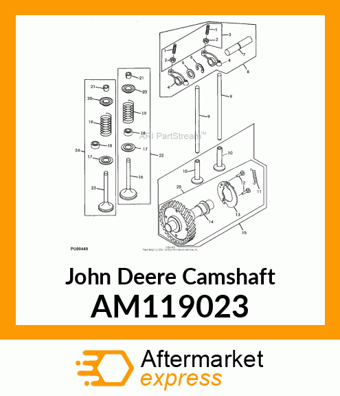 CAMSHAFT, CAMSHAFT, COMPLETE AM119023