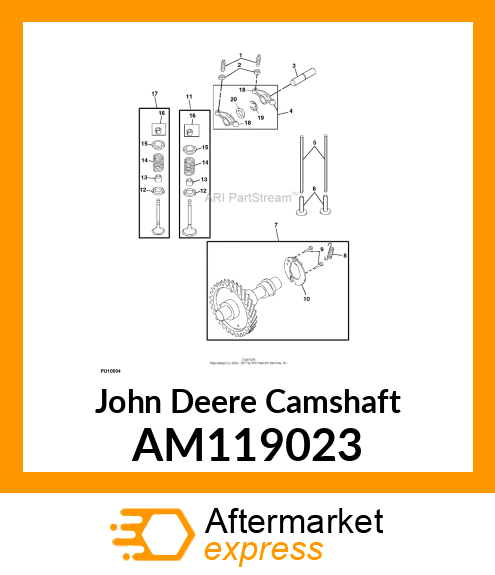 CAMSHAFT, CAMSHAFT, COMPLETE AM119023