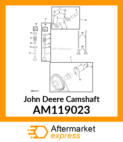 CAMSHAFT, CAMSHAFT, COMPLETE AM119023