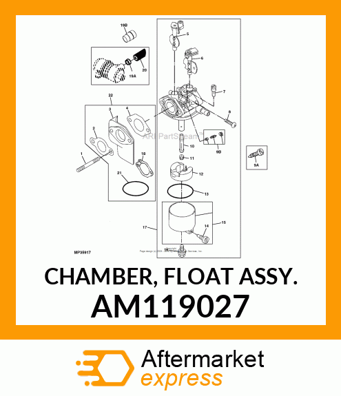 CHAMBER, FLOAT ASSY. AM119027