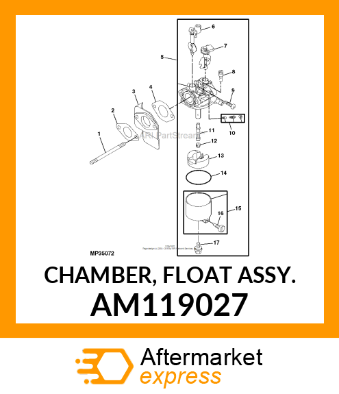 CHAMBER, FLOAT ASSY. AM119027