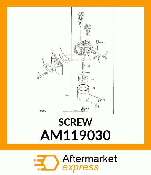 SCREW, ASSY AM119030