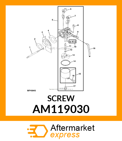 SCREW, ASSY AM119030