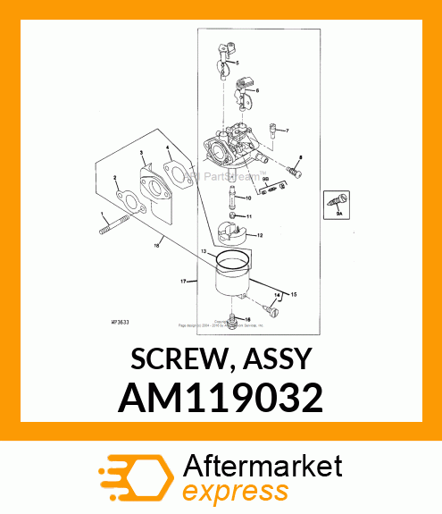 SCREW, ASSY AM119032