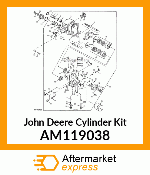 CYLINDER KIT, KIT, CYLINDER BLOCK AM119038