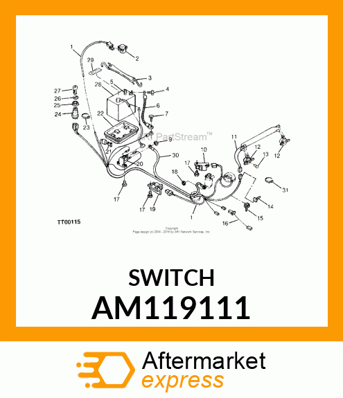 SWITCH, IGNITION AM119111